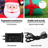 NNEDSZ Jingle Jollys Christmas Inflatable Santa in Ballon 2.8M Height LED Decorations Illuminated