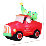 NNEDSZ Jingle Jollys Christmas Inflatable Santa Truck 1.6M Height LED Decorations Illuminated