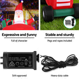 NNEDSZ Jingle Jollys Christmas Inflatable Santa Truck 2.6M Length LED Decorations Illuminated