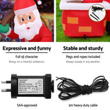 NNEDSZ Jingle Jollys Christmas Inflatable Santa Illuminated Decorations