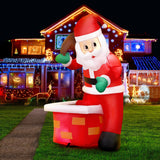 NNEDSZ Jingle Jollys Christmas Inflatable Santa Illuminated Decorations