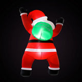 NNEDSZ Jingle Jollys Christmas Inflatable Santa Climbing LED Illuminated Decorations 1.9M