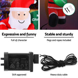 NNEDSZ Jingle Jollys Christmas Inflatable Climbing Santa 2.5M Height LED Decorations Illuminated