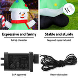 NNEDSZ Jingle Jollys Christmas Inflatable Snowman Tree 2.75M Height LED Decorations Illuminated