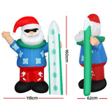 NNEDSZ Jingle Jollys Christmas Inflatable Santa 1.6M Illuminated Decorations