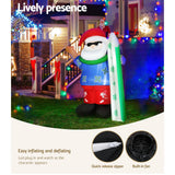 NNEDSZ Jingle Jollys Christmas Inflatable Santa 1.6M Illuminated Decorations