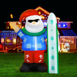 NNEDSZ Jingle Jollys Christmas Inflatable Santa 1.6M Illuminated Decorations