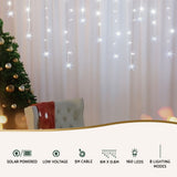 NNEDSZ 160 LED 6M Christmas Lights Icicle Light Solar Cold Jingle Jollys