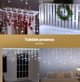 NNEDSZ 160 LED 6M Christmas Lights Icicle Light Solar Cold Jingle Jollys