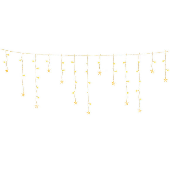NNEDSZ 160 LED 6M Christmas Lights Icicle Light Solar Warm Jingle Jollys