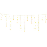 NNEDSZ 160 LED 6M Christmas Lights Icicle Light Solar Warm Jingle Jollys