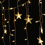 NNEDSZ 160 LED 6M Christmas Lights Icicle Light Solar Warm Jingle Jollys