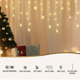 NNEDSZ 160 LED 6M Christmas Lights Icicle Light Solar Warm Jingle Jollys