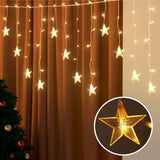 NNEDSZ 160 LED 6M Christmas Lights Icicle Light Solar Warm Jingle Jollys