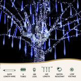 NNEDSZ 7M Christmas Lights Shower Light 288 LED Icicle Falling Metor