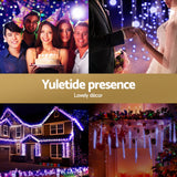 NNEDSZ 7M Christmas Lights Shower Light 288 LED Icicle Falling Metor