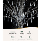 NNEDSZ 12M Christmas Lights Icicle Light 960 LED Falling Metor Jingle Jollys