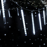 NNEDSZ 12M Christmas Lights Icicle Light 960 LED Falling Metor Jingle Jollys