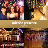 NNEDSZ Jingle Jollys 7M Christmas Lights Shower Light 288 LED Icicle Falling Metor