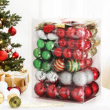 NNEDSZ Jingle Jollys 155pcs Christmas Tree Decorations Set Baubles Ornaments Party