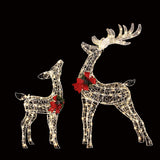 NNEDSZ 2 PCS Christmas Lights 170 LED Fairy Light Reindeer Decorations Jingle Jollys