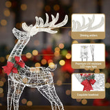 NNEDSZ 2 PCS Christmas Lights 170 LED Fairy Light Reindeer Decorations Jingle Jollys