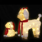 NNEDSZ Jingle Jollys Christmas Lights 60 LED Fairy Light 2pcs Dog Decorations Set