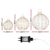 NNEDSZ 3 PCS Christmas Lights 360 LED Fairy Light Ball Decorations Jingle Jollys