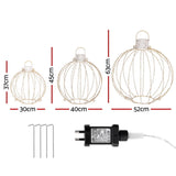NNEDSZ Jingle Jollys Christmas Lights 320 LED Fairy Light 3pcs Ball Decorations Set
