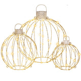 NNEDSZ Jingle Jollys Christmas Lights 320 LED Fairy Light 3pcs Ball Decorations Set