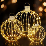 NNEDSZ Jingle Jollys Christmas Lights 320 LED Fairy Light 3pcs Ball Decorations Set