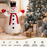 NNEDSZ 1.7M Christmas Lights 200 LED Fairy Light Snowman Decorations Jingle Jollys