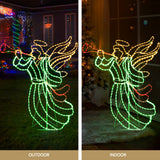 NNEDSZ 1.44M Christmas Lights Motif 504 LED Rope Light Outdoor Decoration Jingle Jollys
