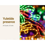 NNEDSZ 0.76M Christmas Lights 216 LED Bell Motif Light Decorations Jingle Jollys