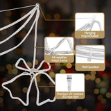 NNEDSZ 1.8M Christmas Lights 288 LED Bell Motif Light Decorations Jingle Jollys