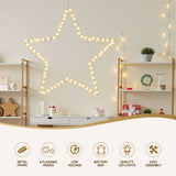 NNEDSZ Jingle Jollys Christmas Lights 50cm Star 70 LED Xmas Decorations