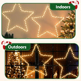 NNEDSZ Jingle Jollys Christmas Lights 50cm Star 70 LED Xmas Decorations