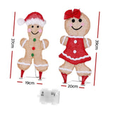 NNEDSZ 30 LED Christmas Lights Gingerbread Motif Fairy Light Decoration Jingle Jollys