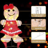 NNEDSZ 30 LED Christmas Lights Gingerbread Motif Fairy Light Decoration Jingle Jollys