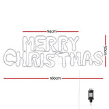 NNEDSZ 1.6M Christmas Lights Motif 360 LED Rope Light Outdoor Decoration Jingle Jollys