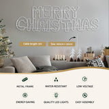 NNEDSZ 1.6M Christmas Lights Motif 360 LED Rope Light Outdoor Decoration Jingle Jollys