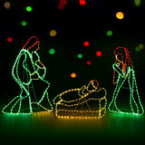 NNEDSZ 1.12M Christmas Lights Motif 552 LED Rope Light Outdoor Decoration Jingle Jollys