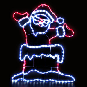 NNEDSZ 1M Christmas Lights 248 LED Santa Motif Light Decorations Jingle Jollys