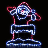 NNEDSZ 1M Christmas Lights 248 LED Santa Motif Light Decorations Jingle Jollys