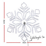 NNEDSZ 0.82M Christmas Lights 304 LED Snow Motif Light Decorations Jingle Jollys