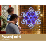 NNEDSZ 0.82M Christmas Lights 304 LED Snow Motif Light Decorations Jingle Jollys