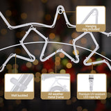 NNEDSZ 1.25M Christmas Lights Motif 560 LED Rope Light Outdoor Decoration Jingle Jollys