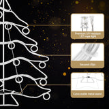 NNEDSZ 1.18M Christmas Lights Motif 288 LED Rope Light Outdoor Decoration Jingle Jollys