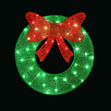 NNEDSZ Christmas Lights 60cm Motif 50 LED Solar Wreath Xmas Decorations