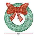 NNEDSZ Christmas Lights 60cm Motif 50 LED Solar Wreath Xmas Decorations